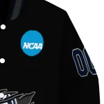 personalized uconn huskies claw shred black varsity jacket best selling
