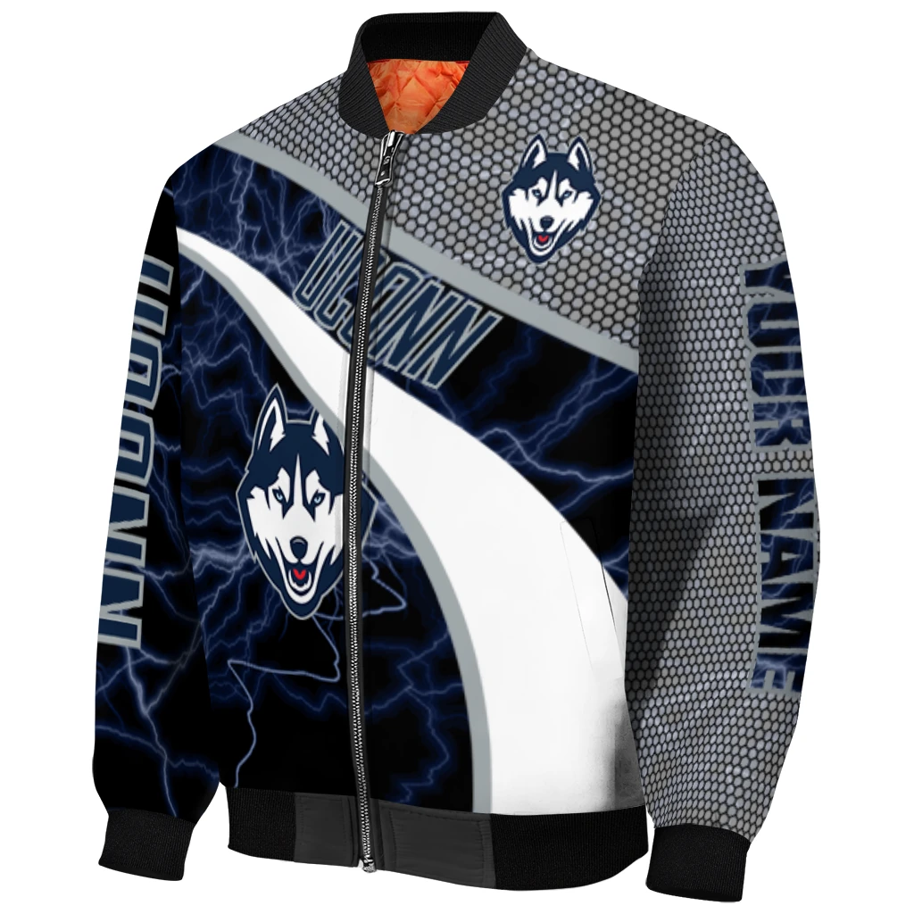 personalized uconn huskies electric flash blue bomber jacket fashion forward personalized uconn huskies electric flash blue bomber jacket fashion forward