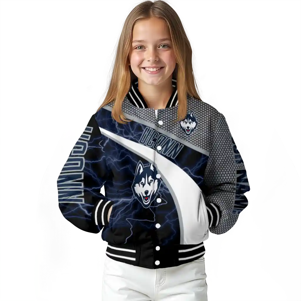 personalized uconn huskies electric flash blue varsity jacket top rated personalized uconn huskies electric flash blue varsity jacket top rated