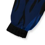 personalized uconn huskies flame trim blue black windbreaker jacket best selling