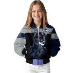 personalized uconn huskies reaper hands blue black bomber jacket best selling