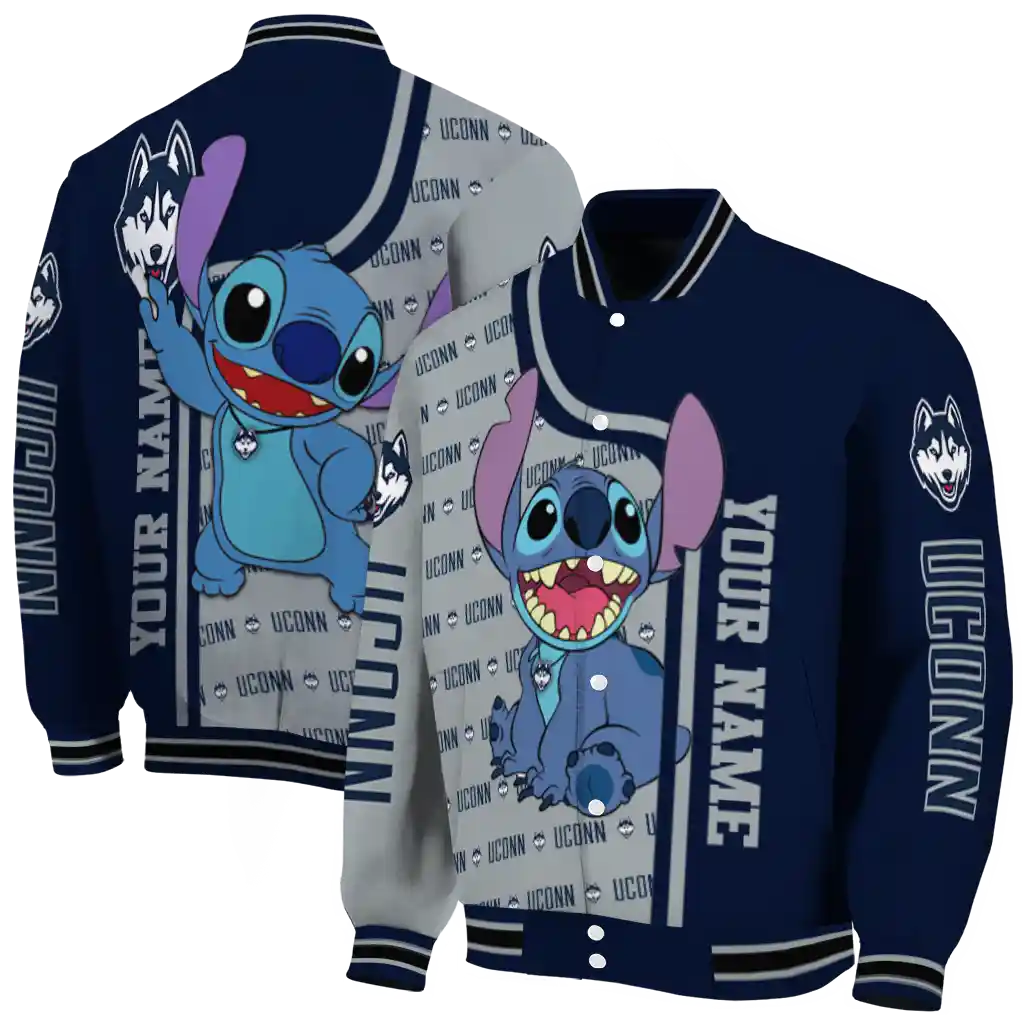 personalized uconn huskies stitch laughing blue varsity jacket fashion forward personalized uconn huskies stitch laughing blue varsity jacket fashion forward