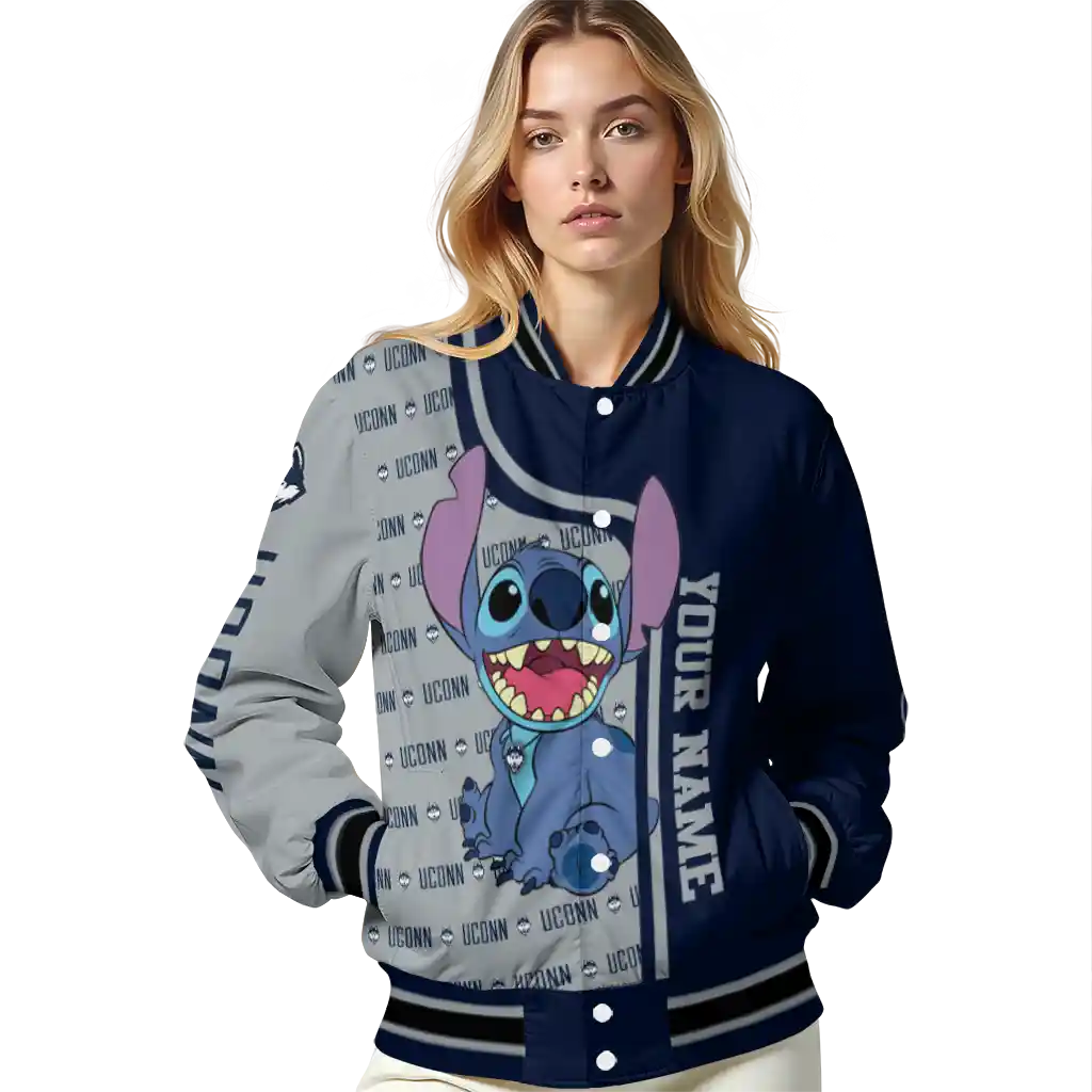 personalized uconn huskies stitch laughing blue varsity jacket latest model personalized uconn huskies stitch laughing blue varsity jacket latest model