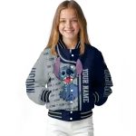 personalized uconn huskies stitch laughing blue varsity jacket best selling