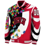personalized unlv rebels stars and stripes slashes red varsity jacket best selling