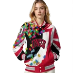 personalized unlv rebels stars and stripes slashes red varsity jacket best selling