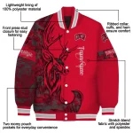 personalized unlv rebels tribal deer art red varsity jacket best selling