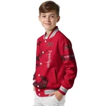 personalized unlv rebels tribal deer art red varsity jacket best selling