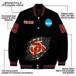 personalized usc trojans claw shred black varsity jacket best selling
