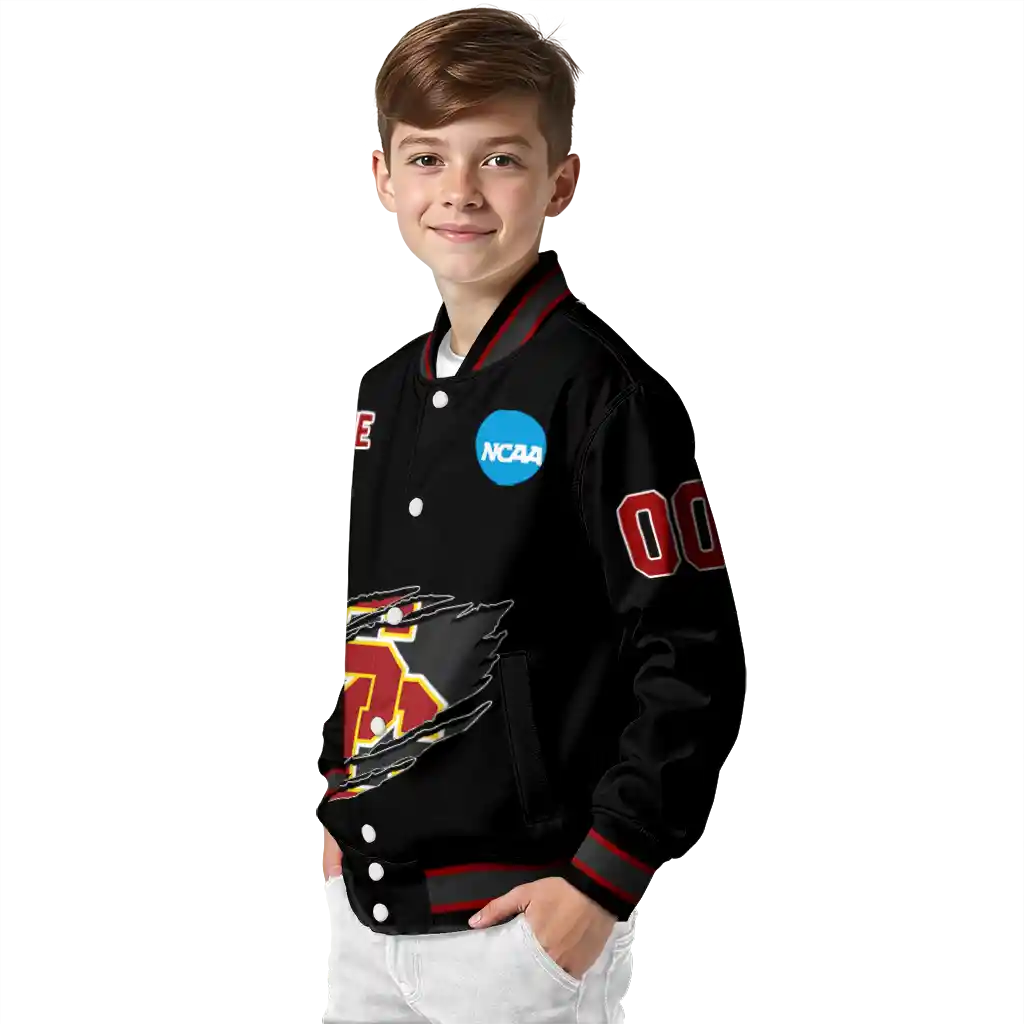 personalized usc trojans claw shred black varsity jacket trendy personalized usc trojans claw shred black varsity jacket trendy