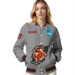 personalized usc trojans feral slash grey varsity jacket best selling