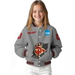 personalized usc trojans feral slash grey varsity jacket best selling