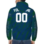 personalized utah jazz abstract streaks navy windbreaker jacket best selling