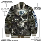 personalized utah jazz camouflage skull camouflage varsity jacket best selling