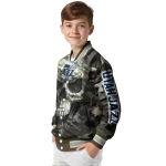 personalized utah jazz camouflage skull camouflage varsity jacket best selling