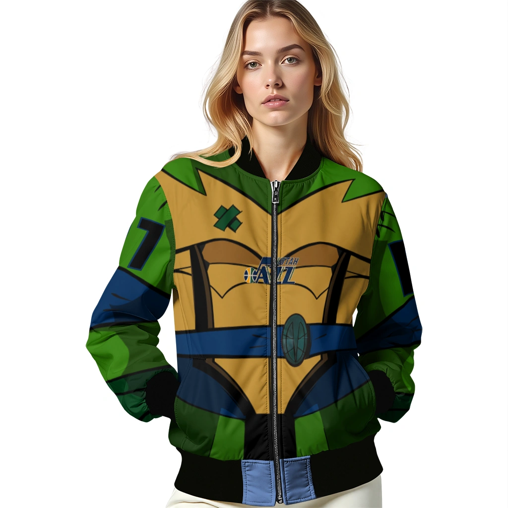 personalized utah jazz turtle armor bomber jacket latest model personalized utah jazz turtle armor bomber jacket latest model