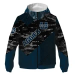 personalized utah state aggies arrow matrix navy black windbreaker jacket best selling