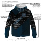 personalized utah state aggies arrow matrix navy black windbreaker jacket best selling