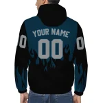 personalized utah state aggies flame trim navy black windbreaker jacket best selling