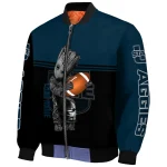 personalized utah state aggies groot football navy black bomber jacket best selling