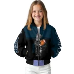 personalized utah state aggies groot football navy black bomber jacket best selling