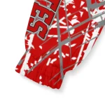 personalized utah utes brushstroke pattern red windbreaker jacket best selling