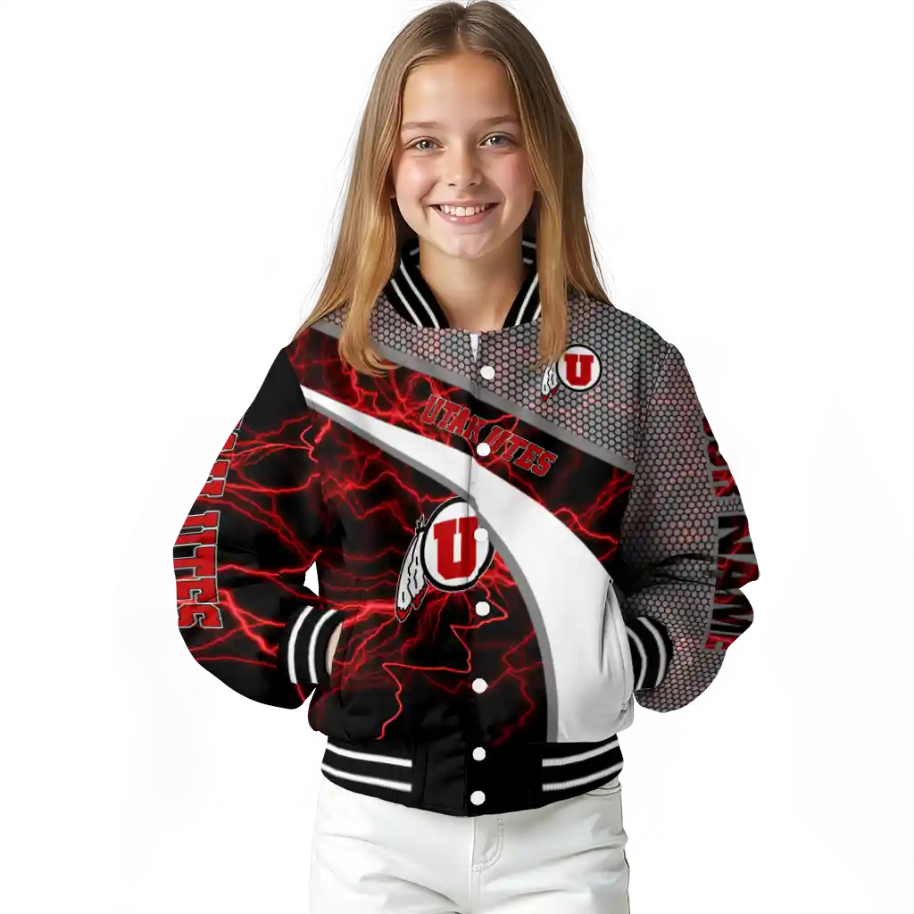 personalized utah utes electric flash red varsity jacket top rated personalized utah utes electric flash red varsity jacket top rated