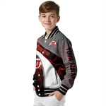 personalized utah utes electric flash red varsity jacket best selling