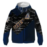 personalized utep miners arrow matrix blue black windbreaker jacket best selling