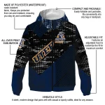 personalized utep miners arrow matrix blue black windbreaker jacket best selling