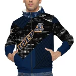 personalized utep miners arrow matrix blue black windbreaker jacket best selling