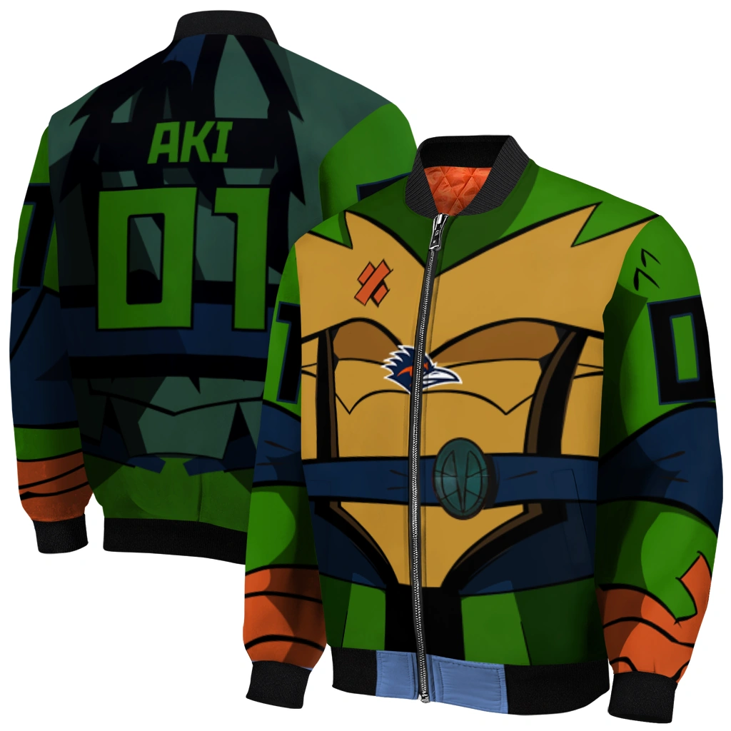 personalized utsa roadrunners turtle armor bomber jacket best selling personalized utsa roadrunners turtle armor bomber jacket best selling