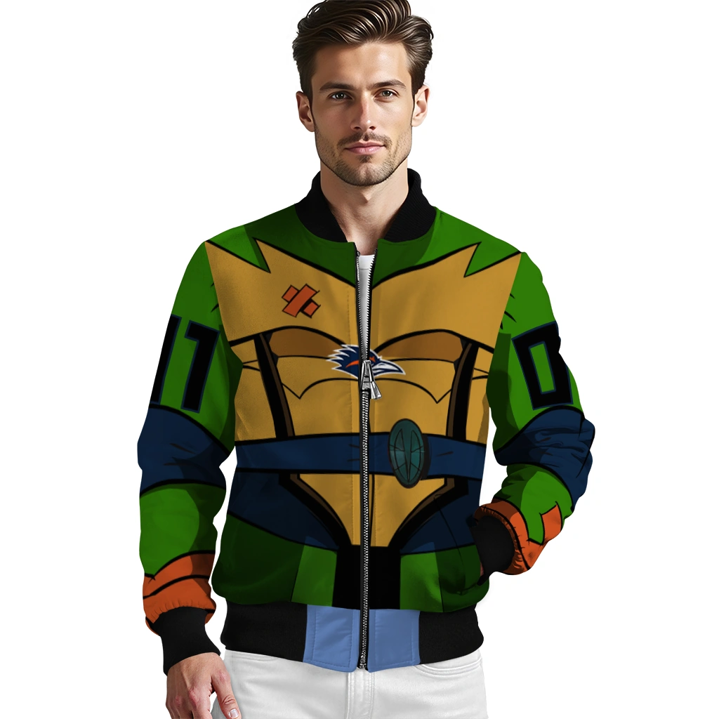 personalized utsa roadrunners turtle armor bomber jacket high quality personalized utsa roadrunners turtle armor bomber jacket high quality