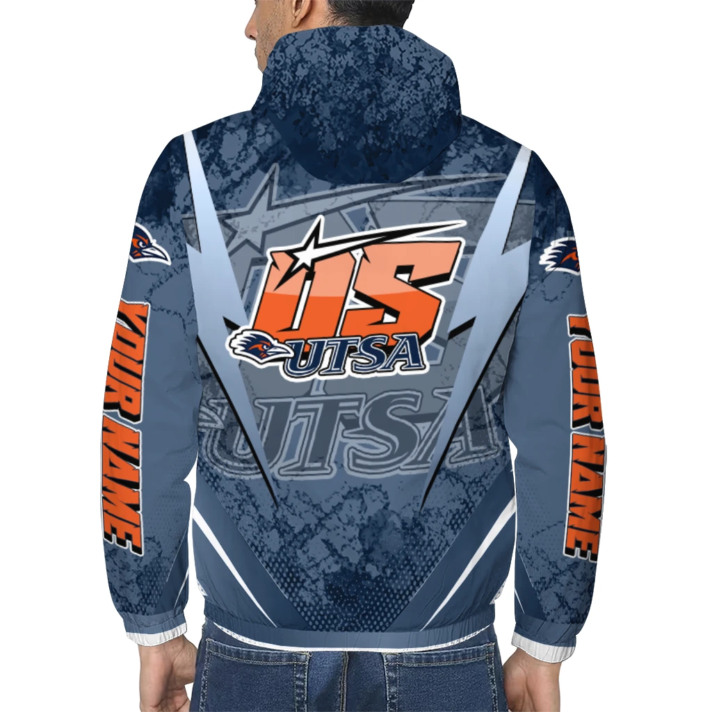 personalized utsa roadrunners us rock star orange windbreaker jacket trendy personalized utsa roadrunners us rock star orange windbreaker jacket trendy