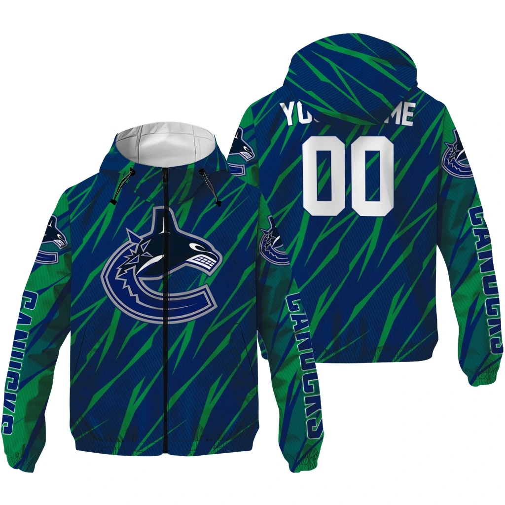 personalized vancouver canucks abstract streaks blue windbreaker jacket high quality personalized vancouver canucks abstract streaks blue windbreaker jacket high quality