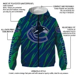 personalized vancouver canucks abstract streaks blue windbreaker jacket best selling