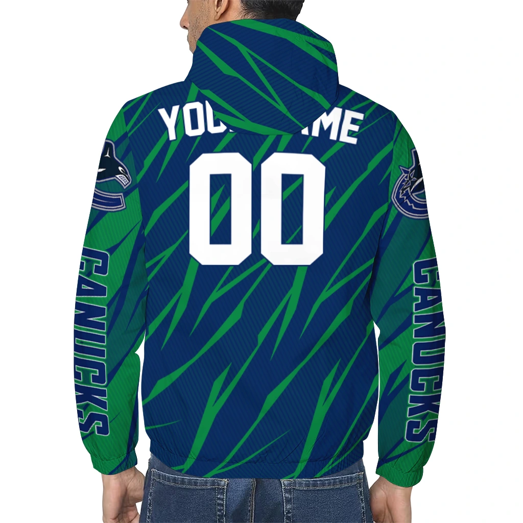 personalized vancouver canucks abstract streaks blue windbreaker jacket trendy personalized vancouver canucks abstract streaks blue windbreaker jacket trendy
