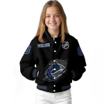 personalized vancouver canucks claw cut black varsity jacket best selling
