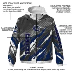 personalized vancouver canucks claw mesh blue gray windbreaker jacket best selling