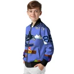 personalized vancouver canucks mario blocks blue black bomber jacket best selling