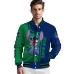 personalized vancouver canucks stitch laughing blue varsity jacket best selling