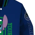 personalized vancouver canucks stitch laughing blue varsity jacket best selling