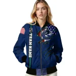 personalized vancouver canucks usa flag rips blue bomber jacket best selling