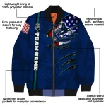 personalized vancouver canucks usa flag rips blue bomber jacket best selling