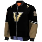 personalized vanderbilt commodores chevron style black bomber jacket best selling