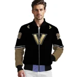 personalized vanderbilt commodores chevron style black bomber jacket best selling