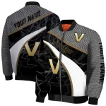 personalized vanderbilt commodores electric flash black bomber jacket best selling