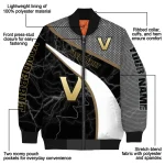 personalized vanderbilt commodores electric flash black bomber jacket best selling