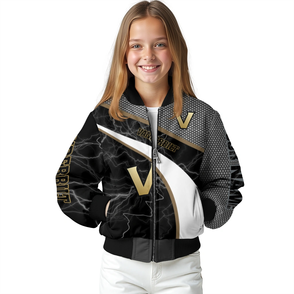 personalized vanderbilt commodores electric flash black bomber jacket top rated personalized vanderbilt commodores electric flash black bomber jacket top rated