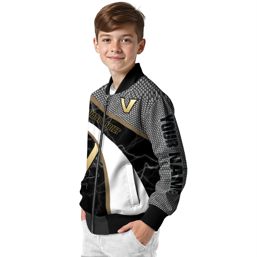 personalized vanderbilt commodores electric flash black bomber jacket trendy personalized vanderbilt commodores electric flash black bomber jacket trendy